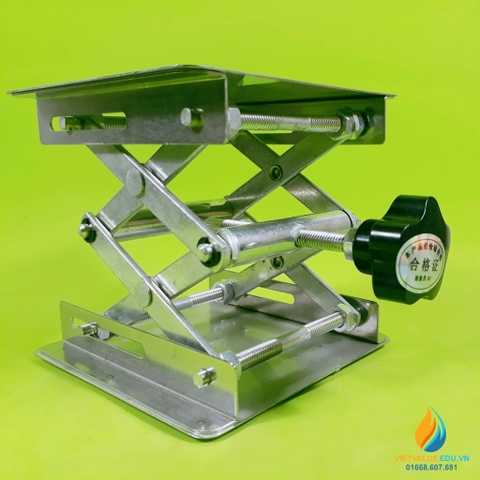 Bàn nâng thí nghiệm nhôm Oxit 150x150x260mm, chất liệu nhôm Oxit độ cứng cao