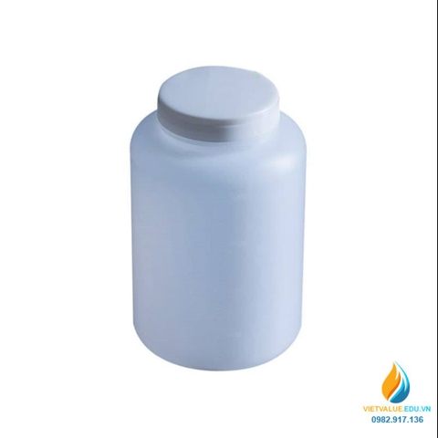 Chai nhựa lưu mẫu, nhựa PP, miệng rộng, vạch chia, dung tích 1000ml