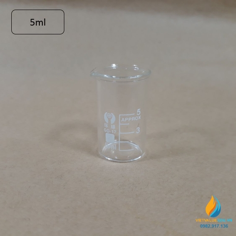 Cốc thủy tinh có quai, có vạch chia, chịu nhiệt độ cao, dung tích 1000ml, có mỏ rót