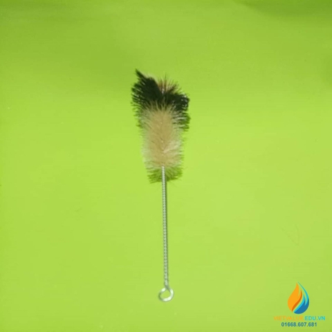 Chổi cọ ống nghiệm đầu to, màu nâu, dài 30cm