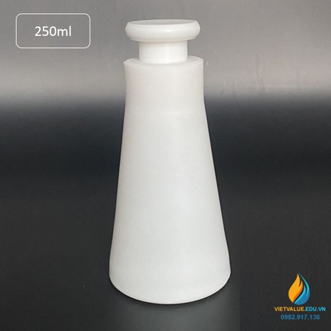 Bình tam giác nhựa PTFE, dung tích 250ml, kháng hóa chất và chịu nhiệt