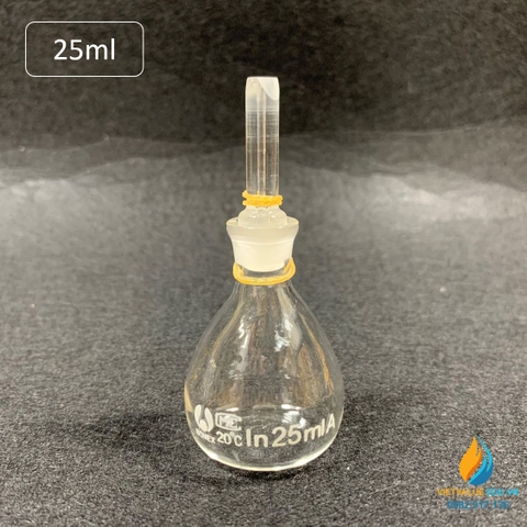 Bình tỷ trọng thủy tinh, dung tích 25ml, hãng Bomex, bình mật độ pycnometer