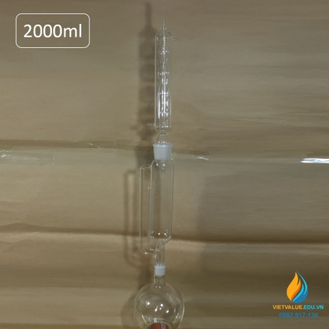 Bộ chưng cất tinh dầu nặng hơn nước dung tích 2000ml, bộ Solex chất lượng cao