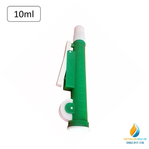 Bơm trợ cho pipet - Pipet pump, màu xanh lá, loại 10ml