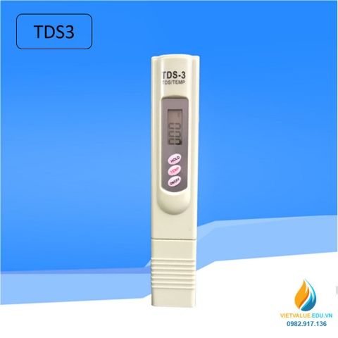 Bút TDS3 kiểm tra độ cứng của nước, hiển thị LCD, 3 phím điều chỉnh
