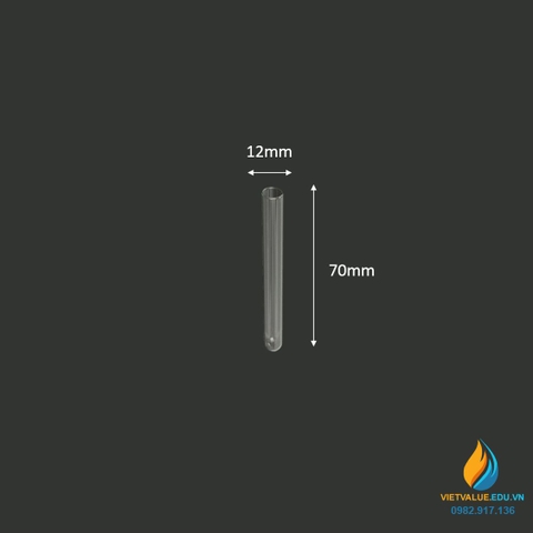Ống nghiệm thủy tinh, không chia vạch, không nắp, 16x160mm
