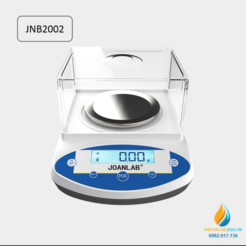 Cân điện tử Joan Lab JNB2002 hiển thị LCD, mức cân 200 gam, độ chia 0.01 gam