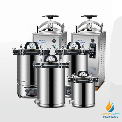 Nối hơi tiệt trùng áp suất cao, dùng than hoặc điện dung tích 24 lít mã XFS-280MB