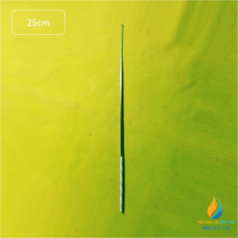 Que cấy vi sinh phòng thí nghiệm, dài 25 cm