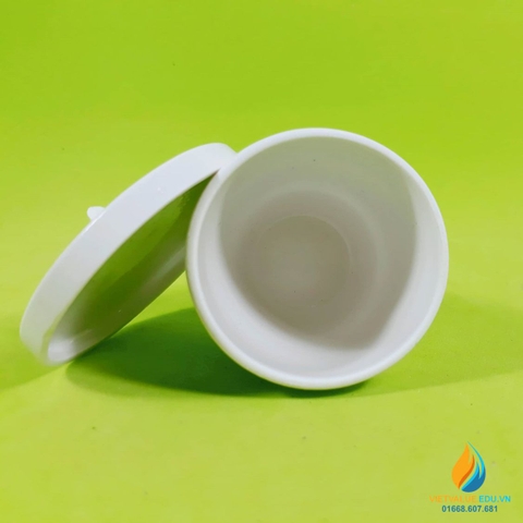 Chén sứ nung có nắp phòng thí nghiệm, dung tích 50ml