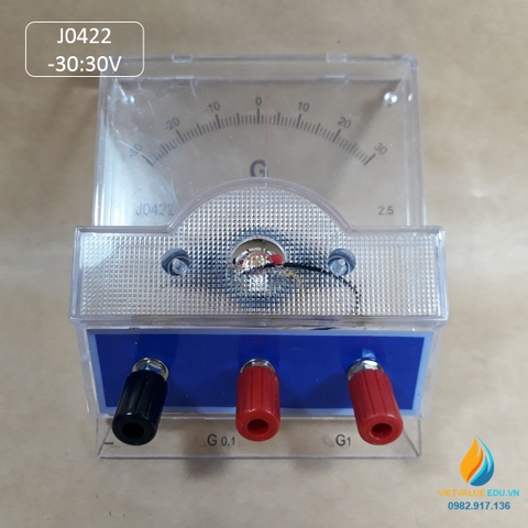 Điện kế  J0422 đo cường độ dòng điện, phạm vi đo từ -30 đến 30 A, ampe kế ghép mạch điện