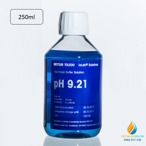 Dung dịch hiệu chuẩn cho máy PH 9.21 có dung tích 250ml, nhiệt độ 25 độ