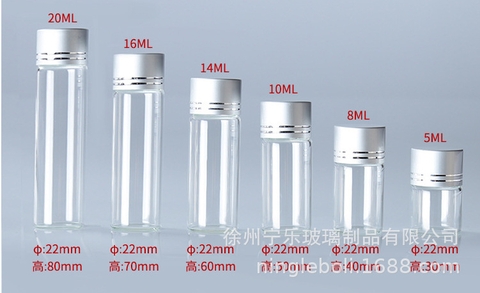 Chai tinh dầu bầu dưới 20ml, chai thủy tinh đựng mẫu, chai lọ thủy tinh