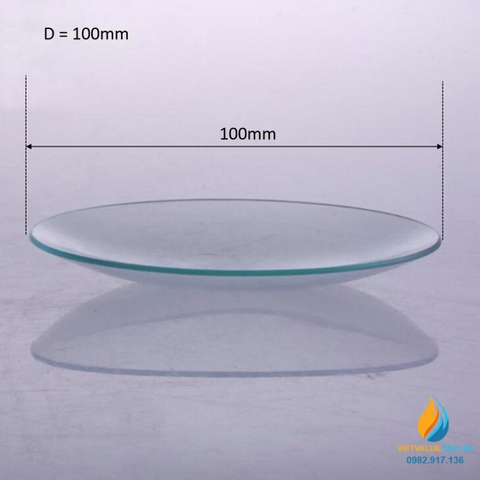 Đĩa thủy tinh thí nghiệm phòng sinh hóa, đường kính 100mm