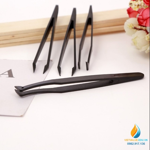 Bộ 10 nhíp nhựa điện tử chống tĩnh điện, nhíp gắp phòng thí nghiệm