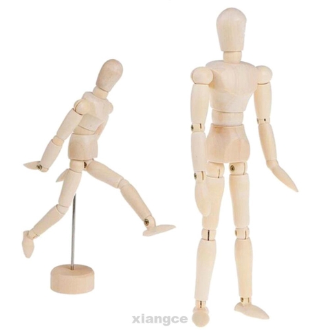 Mô hình cơ thể người có khớp bằng gỗ