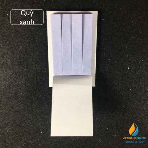 Giấy quỳ xanh đo độ PH của dung dịch, tệp 100 miếng, giấy đo độ PH