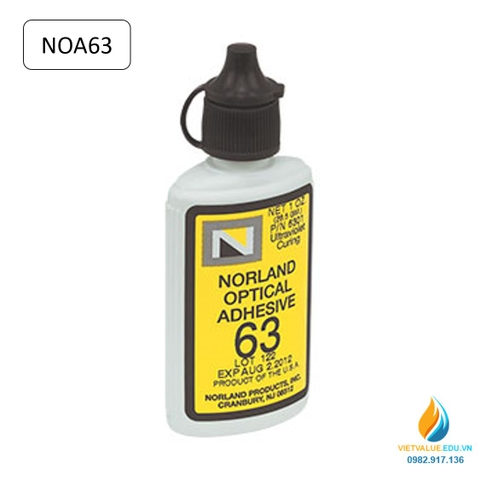 Keo UV cực tím NOA63 Norland UV, keo dán quang học NOA63 Mỹ