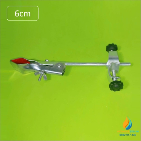 Kẹp đa năng 2 ngón dày, gắn giá đỡ thí nghiệm, độ mở 1cm - 6cm