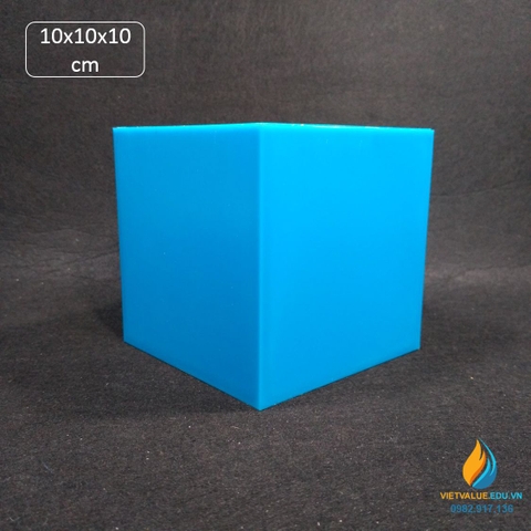 Khối lập phương cạnh 10cm, nghiên cứu thể tích hình học toán học