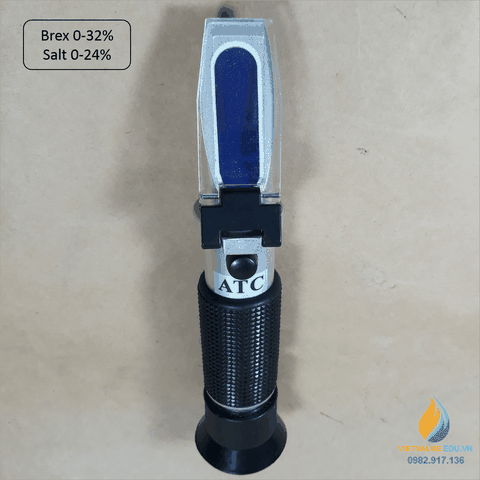 Khúc xạ kế đo cả độ mặn và độ ngọt FXP016 độ ngọt 0-32% và độ mặn 0-28%