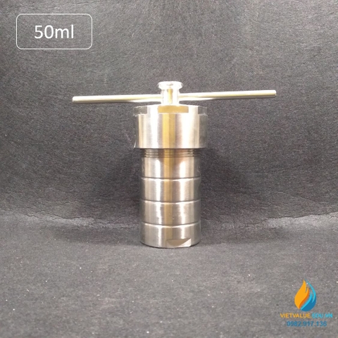 Lò phản ứng thủy nhiệt áp suất cao, dung tích 50ml, thép không gỉ