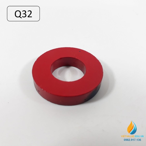Nam châm tròn Q32 đường kính ngoài 32m, trong 16mm, nam châm thí nghiệm từ tính