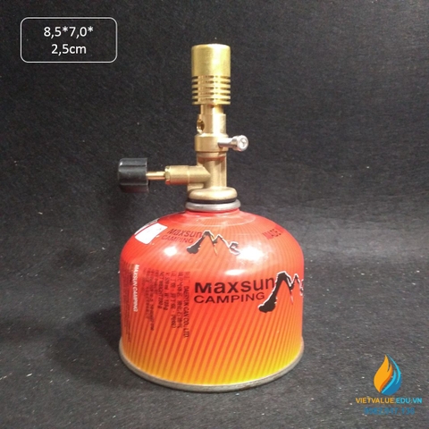 Đèn bunsen kèm bình gas, đèn đốt khí gas cho phòng thí nghiệm, có bình đi kèm