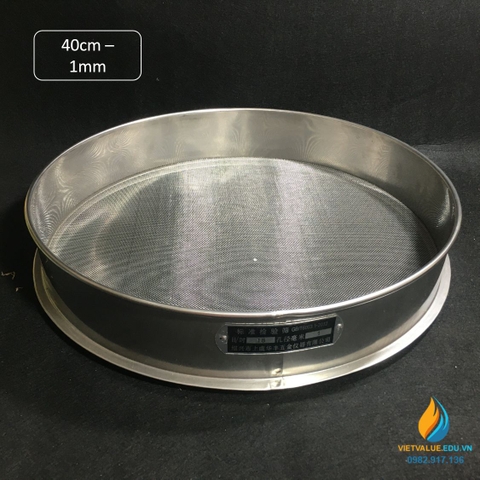 Sàng rây tiêu chuẩn, đường kính 40cm, lỗ 1mm, mã sàng 18