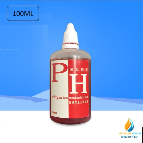 Thuốc thử PH kiểm tra độ axit bazo của dung dịch, dung tích 100ml