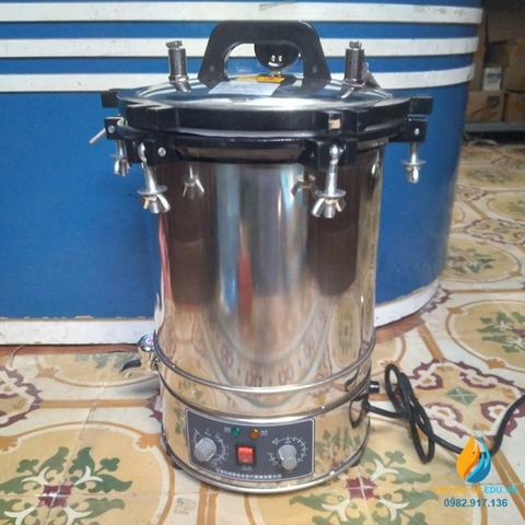 Nồi hơi tiệt trùng 18l bán tự động inox 304