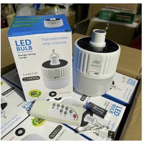 Đèn Tích Điện 120w Năng Lượng Có Remos