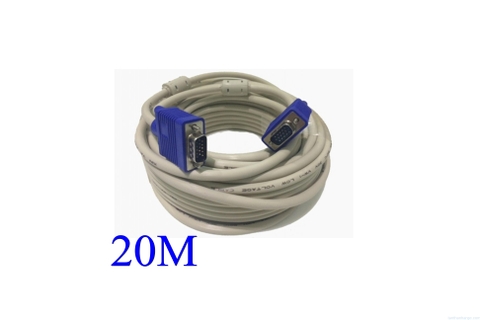 Cáp Vga 20m dây trắng