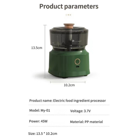 Máy Xay Tỏi Ớt Mini MY-01 350ml Pin Sạc