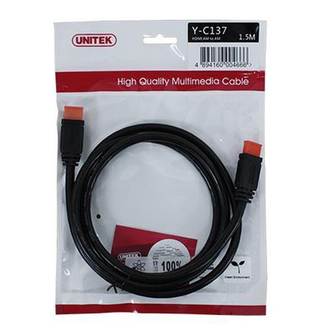 Cáp hdmi 4K UNITEK 3m ( Y-C139m ) chính hãng