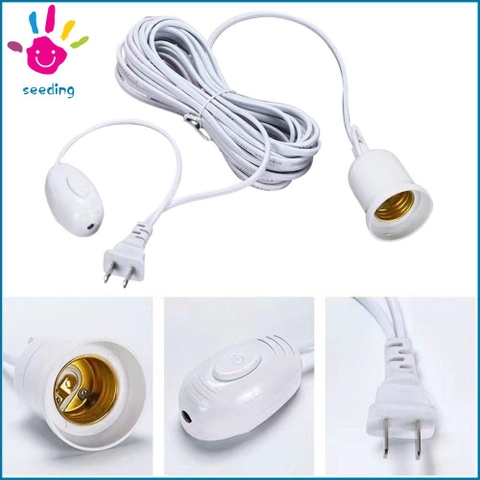 Đui đèn dài 4,5m có công tắc,phích cắm