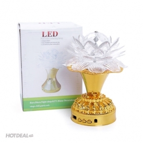 ĐÈN LED HOA SEN XOAY 7 MÀU