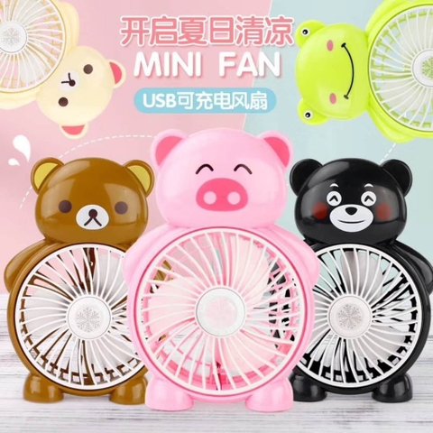 Quạt Để Bàn 3 Cánh Hình Gấu kute