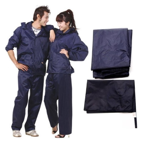 Áo Mưa Bộ Vải Dù Siêu Bền Size XL
