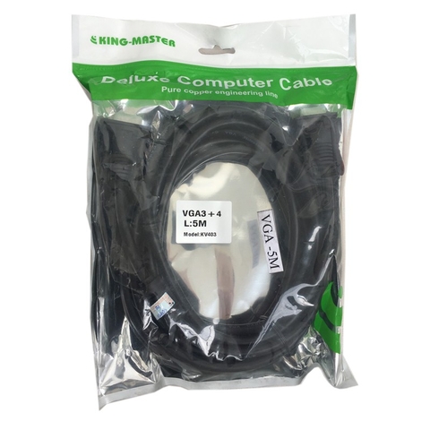 Cáp Vga 5m Kingmaster 3+4 ( KV403 )