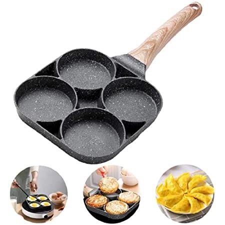 Chảo Đá Chiên 4 Ngăn Lỗ Tròn