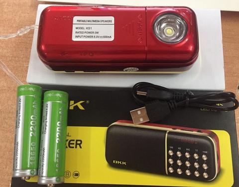Loa Thẻ Nhớ BKK K-51 Đèn Pin Cực Sáng