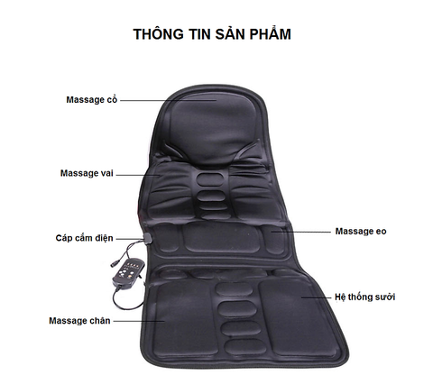 Nệm Ghế Massage Hanln Toàn Thân
