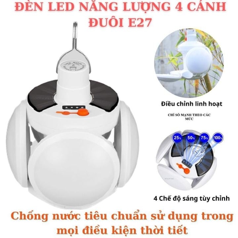 Đèn Tích Điện Năng Lượng Trái Banh 5 Bóng- loại lớn