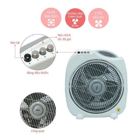 Quạt bàn Senko BD-1012 Chính Hãng