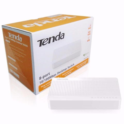 Switch Tenda S108 8-Port (100Mbps) chính hãng