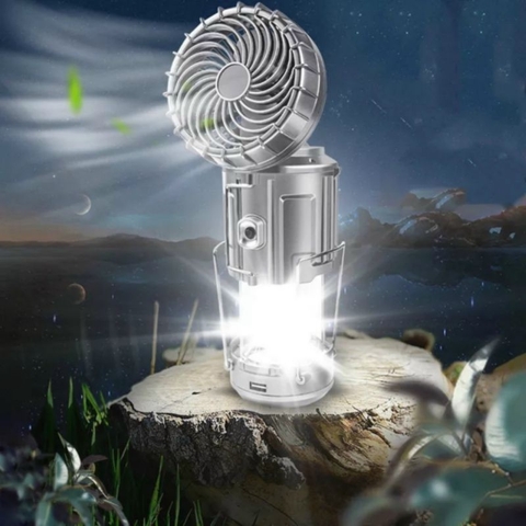Đèn tích điện Năng Lượng GSH-9299 Có Quạt ( Đèn bão )