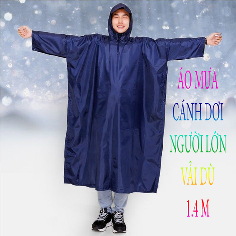 Áo Mưa Cánh Dơi Vải Dù 1.4m