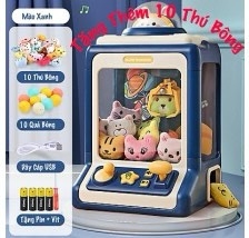 Máy Đồ Chơi Gắp Thú Cho bé 20 gấu 10 bóng