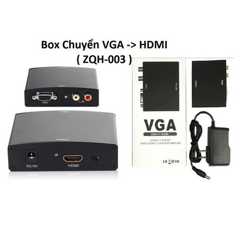 Box Chuyển HDMI Ra VGA + AV 003
